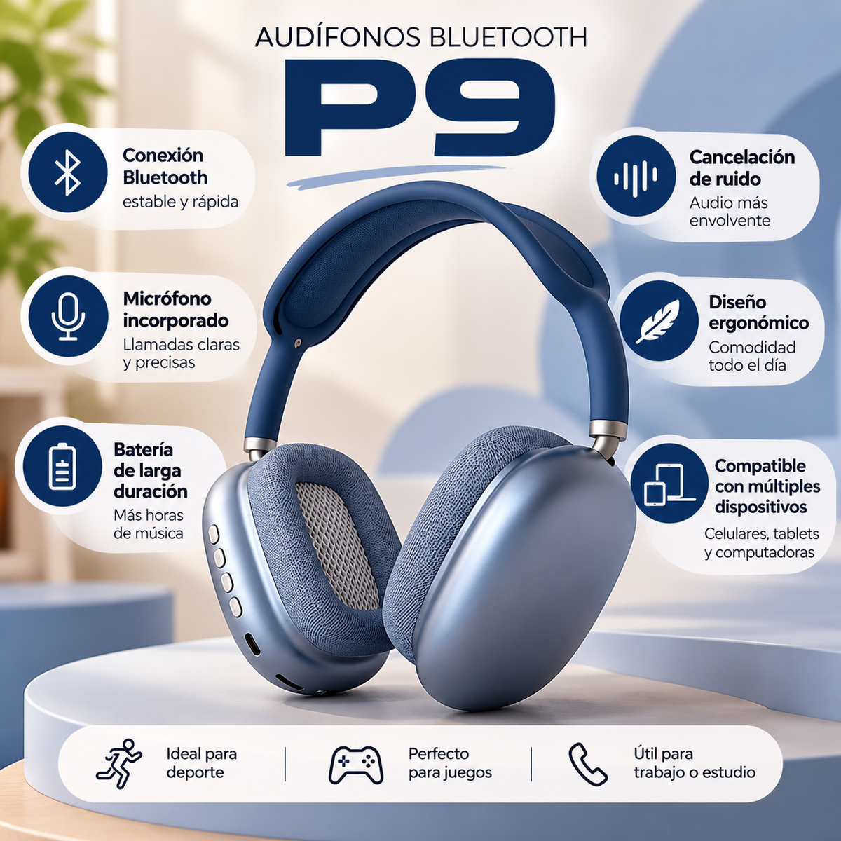 Audifonos Bluetooth P9