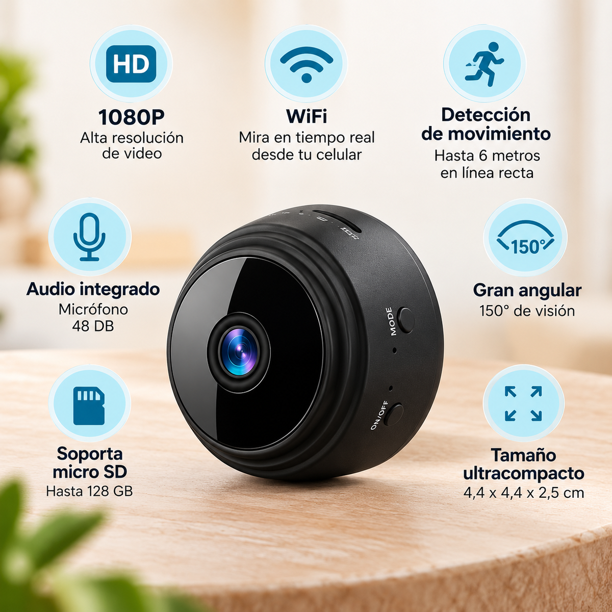 Mini Camara Espia De Seguridad