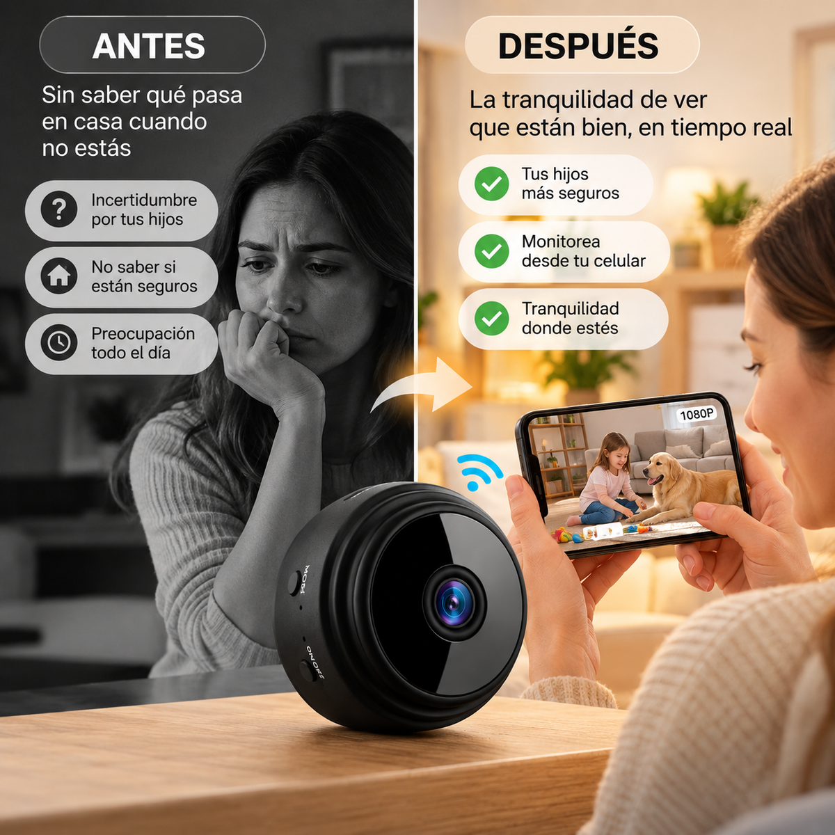 Mini Camara Espia De Seguridad